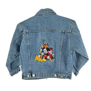 Vintage Disney Store Embroidered Jean Jacket Size Small